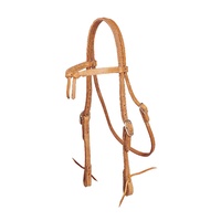 Double &amp; Stitched Harness leather Futurity Knot Bridle