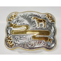 Buckle Plain Square, Standing Horse
