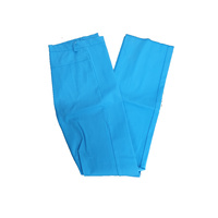 WC Pants Front Zip, Turquoise