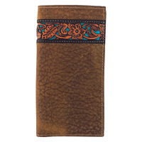 Rodeo Wallet, Underlay Tooled Leather