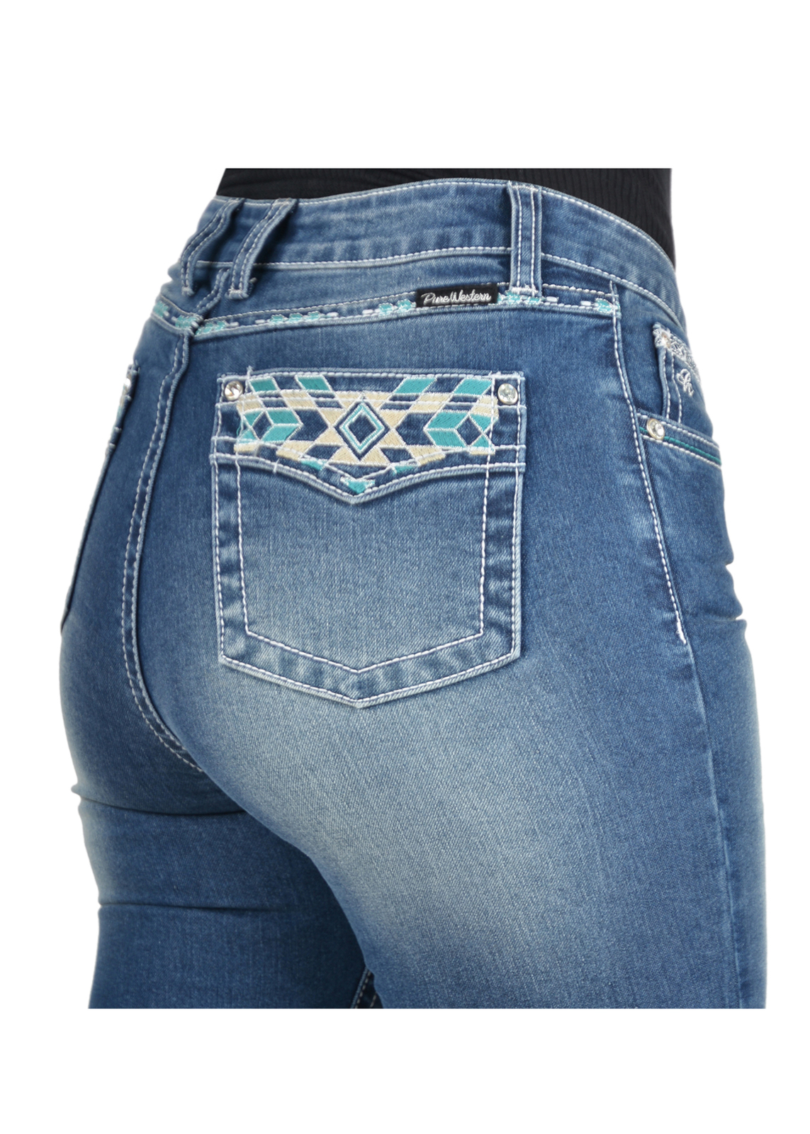 Pure Western Womens Jemma Hi-Waist Boot Cut Jeans