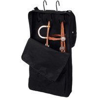 Halter/Bridle Bag with 3 Hook Rack, Black