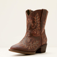 Womens Carlin Bootie, Dark Sienna