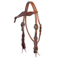 Iowa Knotted Brow Headstall