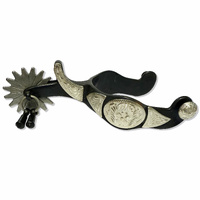 Black Engraved Jingle Bob Spurs