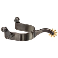 Black Steel Swan Neck Spurs, Ladies