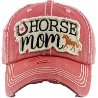 Horse Mum Patch Cap, Pink