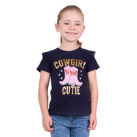 Girls Audrey Tee, Navy