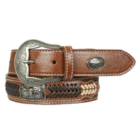 Kids Zachary Belt, Dark Tan