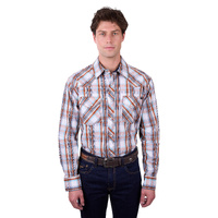 Mens Axel Check Shirt, Tan