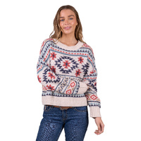 Womens Tracey Knitted Pullover, Cream