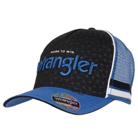 Jack High Profile Trucker Cap, Black/Royal Blue