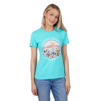 Womens Sara Tee, Aqua