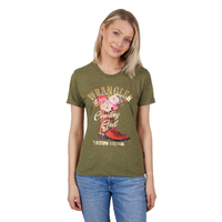 Womens Macy Tee, Khaki Marle