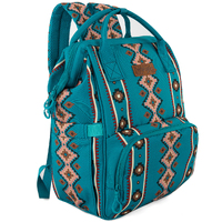 Southwestern Backpack Baby Bag, Turquoise