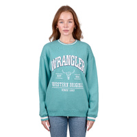 Womens Tabitha Crew, Turquoise