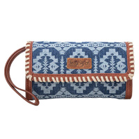 Dakota Whipstitch Wallet Bag, Denim