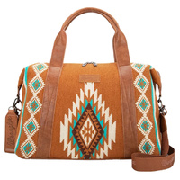 Maya Aztec Duffle Bag, Tan